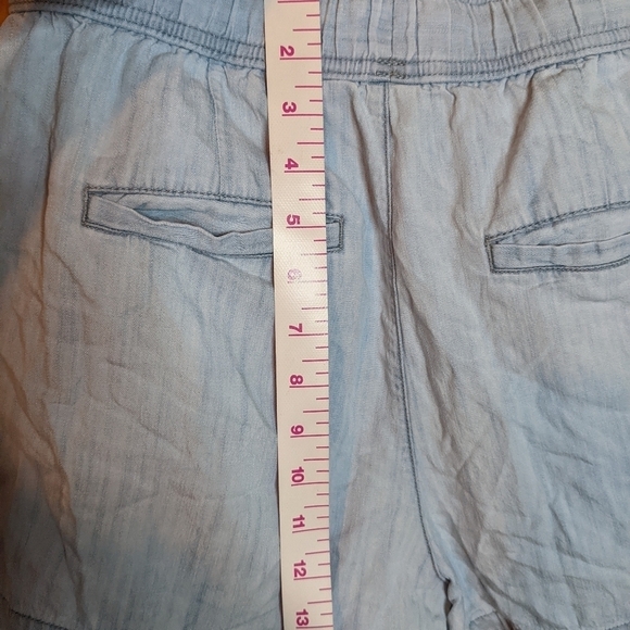 GAP PAPER BAG Shorts 🌞 Lightweight Denim BAGGY Shorts | Size M EUC - Picture 7 of 11